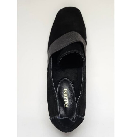 Valdini Philina Women's Black Suede Slip On Wedges Size 6, 6.5, 7 & 8.5 - Picture 4 of 7